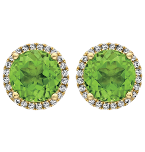 Peridot Studs