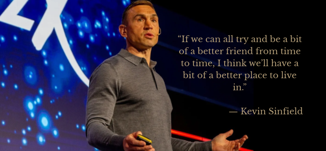 An image of Sir Kevin Sinfield for the Aspirational Quotes article 'Sir Kevin Sinfield: The Power of Friendship, Lea